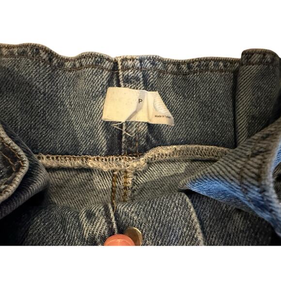 Topshop Paperbag High Waisted Belted Mom Jeans Size W26 L30 90s/Y2KDenim Retro - Picture 6 of 13